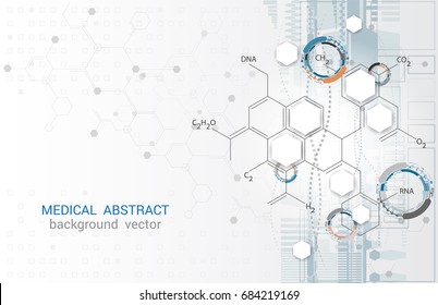 Abstract vector medical gray background graphics illustrations.