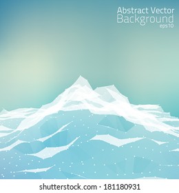 Abstract vector mesh background. Futuristic style card. Elegant background for business presentations.