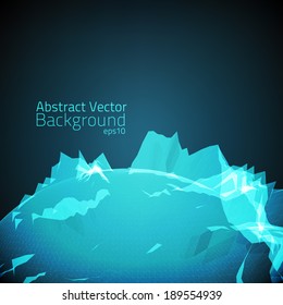 Abstract vector mesh background. Futuristic style card. Elegant background for business presentations.
