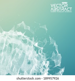 Abstract vector mesh background. Futuristic technology style. Elegant background for business presentations.