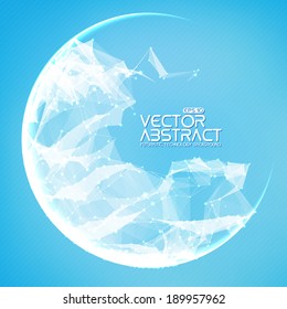 Abstract vector mesh background. Futuristic technology style. Elegant background for business presentations.