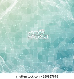 Abstract vector mesh background. Futuristic technology style. Elegant background for business presentations.
