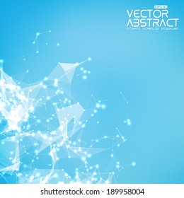 Abstract vector mesh background. Futuristic technology style. Elegant background for business presentations.