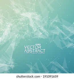 Abstract vector mesh background. Futuristic style card. Elegant background for business presentations.