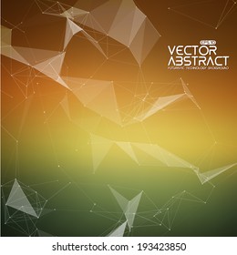 Abstract vector mesh background. Futuristic technology style. Elegant background for business presentations. Eps 10