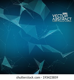 Abstract vector mesh background. Futuristic technology style. Elegant background for business presentations. Eps 10