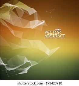 Abstract vector mesh background. Futuristic technology style. Elegant background for business presentations. Eps 10