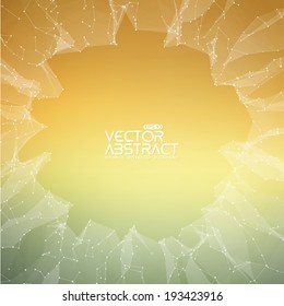 Abstract vector mesh background. Futuristic technology style. Elegant background for business presentations. Eps 10