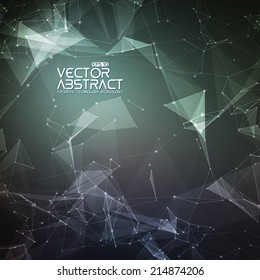 Abstract vector mesh background. Futuristic technology style. Elegant background for business presentations. Eps 10