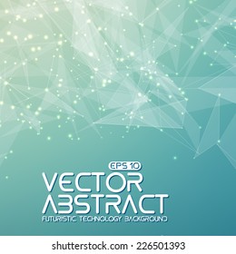 Abstract vector mesh background. Futuristic style card. Elegant background for business presentations.