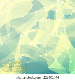 Abstract vector mesh background. Futuristic style card. Elegant background for business presentations.