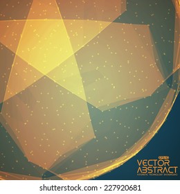 Abstract vector mesh background. Futuristic technology style. Elegant background for business presentations. Flying debris. eps10