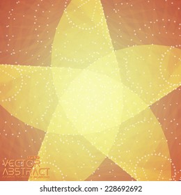 Abstract vector mesh background. Futuristic technology style. Elegant background for business presentations. Flying debris. eps10