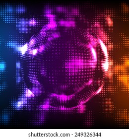 Abstract vector mesh background. Futuristic technology style. Elegant background for business presentations. Point cloud. eps10