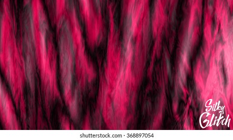 Abstract vector mesh background. Marble structure texture. Wavy colorful threads. Smooth image data glitch. Ripples of colorful silk. Chaos aesthetics of slick. Digital decay. Color overflow.