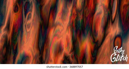 Abstract vector mesh background. Marble structure texture. Wavy colorful threads. Smooth image data glitch. Ripples of colorful silk. Chaos aesthetics of slick. Digital decay. Color overflow.