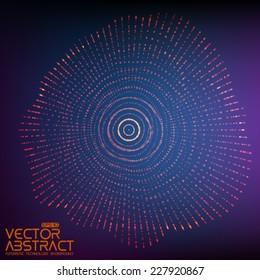 Abstract vector mesh background. Point array. Futuristic style card. Elegant background for business presentations.