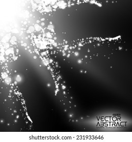 Abstract vector mesh background. Point tentacles. Futuristic style card. Elegant background for business presentations.