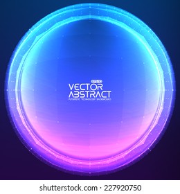 Abstract vector mesh spheres. Futuristic technology style. Elegant background for business presentations. Flying debris. eps10