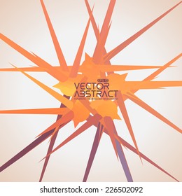 Abstract vector mesh star. Futuristic technology style. Elegant background for your presentations. Eps10