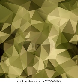 Abstract Vector Military Camouflage Background Made of Geometric Triangles Shapes