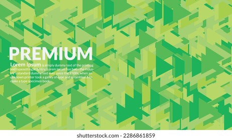 Abstract Vector Military Camouflage Background Made of green Triangles Shapes