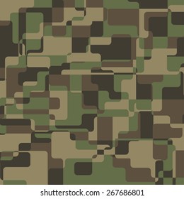 Abstract Vector Military Camouflage Background
