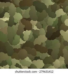 Abstract Vector Military Camouflage Background Made of Splash