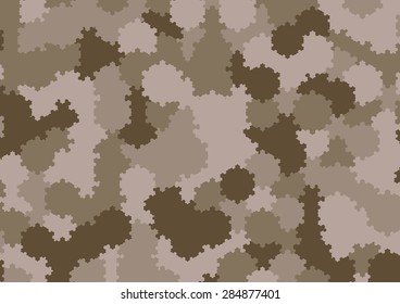 Abstract Vector Military Camouflage Background Made of Splash