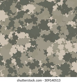 Abstract Vector Military Camouflage Background Made of Splash