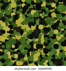 Abstract Vector Military Camouflage Background Made of Splash