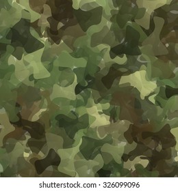 Abstract Vector Military Camouflage Background Made Of Splash