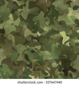 Abstract Vector Military Camouflage Background Made of Splash
