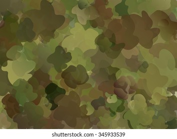 Abstract Vector Military Camouflage Background Made of Splash