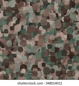 Abstract Vector Military Camouflage Background Made of Splash