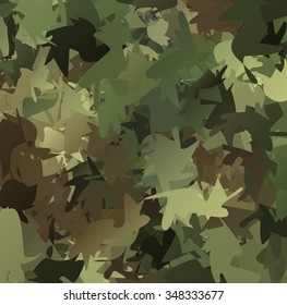 Abstract Vector Military Camouflage Background Made of Splash