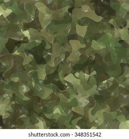 Abstract Vector Military Camouflage Background Made of Splash