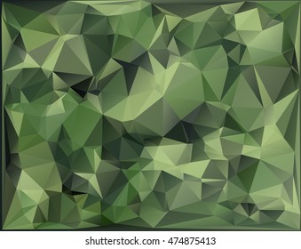 Abstract Vector Military Camouflage Background Made of Geometric Triangles Shapes.
Vector illustration.