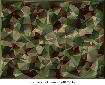 Abstract Vector Military Camouflage Background Made of Geometric Triangles Shapes.
Vector illustration.