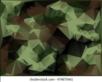 Abstract Vector Military Camouflage Background Made of Geometric Triangles Shapes.
Vector illustration.