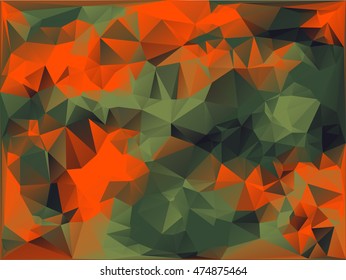 Abstract Vector Military Camouflage Background Made of Geometric Triangles Shapes.
Vector illustration.