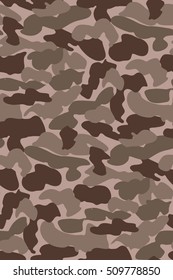 Abstract Vector Military Camouflage Background Made of Splash. Seamless Camo Pattern for Army Clothing.