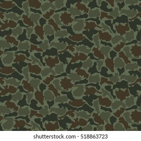 Abstract Vector Military Camouflage Background Made of Splash. Seamless Camo Pattern for Army Clothing.