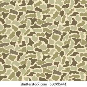 Abstract Vector Military Camouflage Background Made of Splash. Seamless Camo Pattern for Army Clothing.