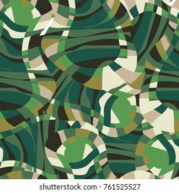 Abstract Vector  Military Camouflage Background