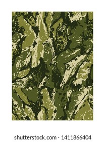 Abstract Vector Military Camouflage. Camo Pattern for Army Clothing.