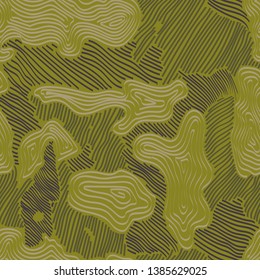 Abstract Vector Military seamless Camouflage Background different greens colors