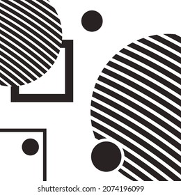
Abstract vector minimalist background. Geometric illustration with circles.