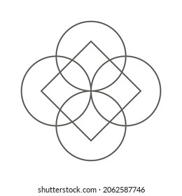 Abstract vector minimalist geometric  design 