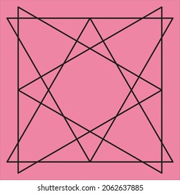 Abstract vector minimalist geometric  design